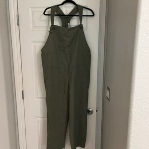 CJLA Linen olive overalls size XL